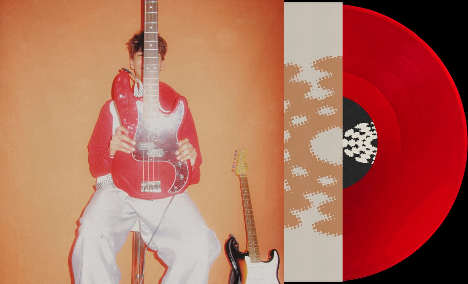 Missin Something EP on red vinyl, sleeve and record